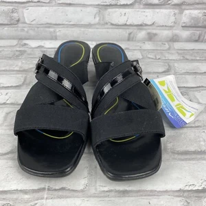 AirStep Blayer Stretch 52110 Black Open-Toe Slip-On Sandals Shoes Women's 11 - Picture 1 of 6