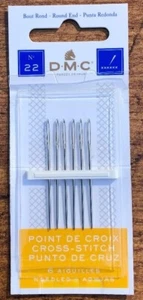 Cross Stitch Needles - Size 22 - Pack of 6 - DMC - Picture 1 of 1