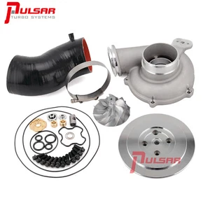 Pulsar DIY Billet 66/88mm Upgrade Kit for 99.5-03 7.3 Powerstroke GTP38 Turbo - Picture 1 of 12