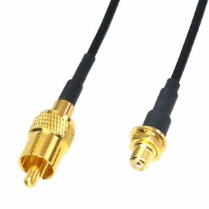 RCA Phono plug ~ microdot jack cable for Wireless Audio Aux Transmitter Receiver
