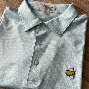 Masters Peter Millar Augusta Golf Poloshirt L Performance Sommer Comfort Blau - Bild 1 von 7