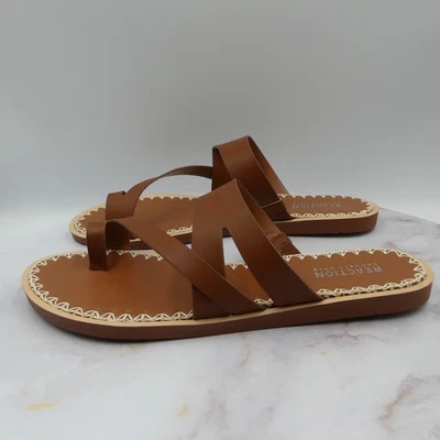 Sandalias Kenneth Cole Reaction para mujer talla 9 M punta lazo zapatos informales planos Sebby Foto 1 de 4