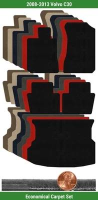 Juego de alfombrillas Lloyd Custom Velourtex para Volvo C30 2008-2013 (5 piezas) #10CG Foto 1 de 4