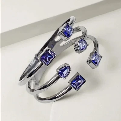 Brazalete de circonita cúbica y ciruela mercado negro de la Casa Blanca nuevo con etiquetas Foto 1 de 4