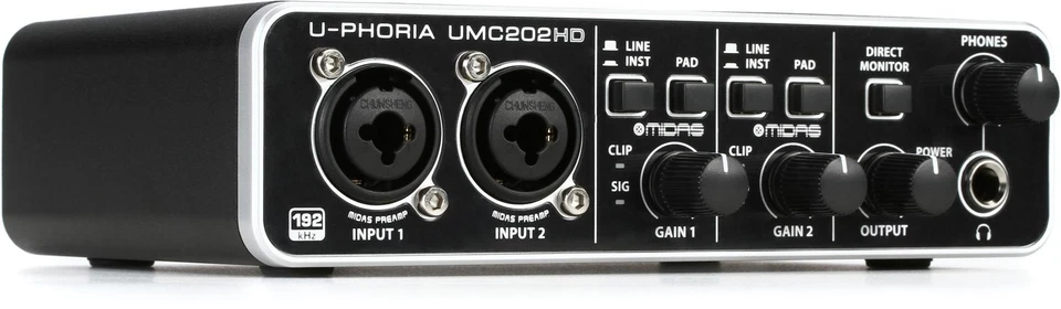 Behringer U-Phoria UMC202HD USB Audio Interface - Image 1 of 4