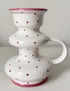 Gmundner Keramik Tupferl rosa Kerzenhalter 13 cm GK3038 (2510DE2) 09/25 - Imagen 1 de 5