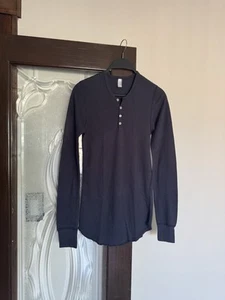 American Apparel Henley Dexter Morgan Kill Thermo Shirt XS Dark Navy Blau - Bild 1 von 3