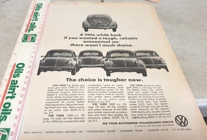 1968 VW Volkswagen BEETLE UK Original Sales Advert  - Picture 1 of 1