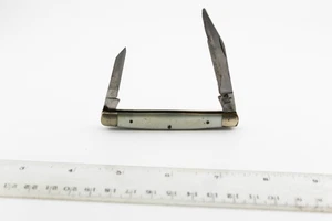 VINTAGE ESTATE JAPAN STEEL MOTHER PEARL POCKET KNIFE - Picture 1 of 3