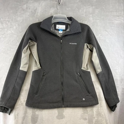 Куртка женская Columbia средняя серая Omni-Heat 360 флисовая на молнии отверстия для пальцев - Изображение 1 из 4