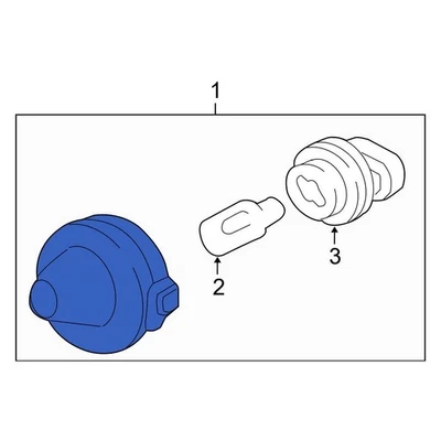 For Ford F-150 2005-2014 Ford 1L3Z13550BA Rear License Plate Light Assembly Foto 1 de 4