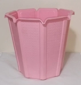 Rubbermaid Rosa Achteck Papierkorb Mülleimer 2945 Badezimmer Vintage Sehr guter Zustand 10,5"t - Bild 1 von 6