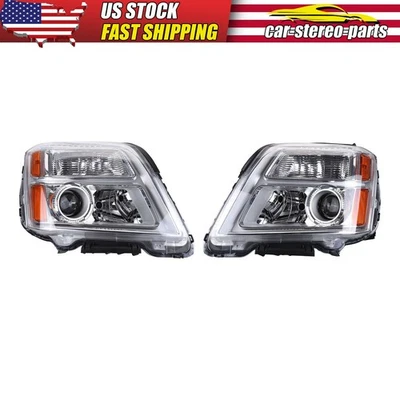 Conjunto de faros halógenos aptos para GMC Terrain SUV 2010-2015, bombillas no Foto 1 de 4