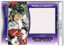 2011-12 ITG HEROES & PROSPECTS LUCAS LESSIO JERSEY 1 COLOR BLACKVERSION HOME