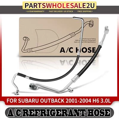 Conjunto de línea de succión y descarga de aire acondicionado para Subaru Outback 2001 2002-2004 H6 3,0 L Foto 1 de 4