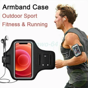 Armband Case Sports Gym Running Arm Band Phone Holder For iPhone Samsung - Picture 1 of 19