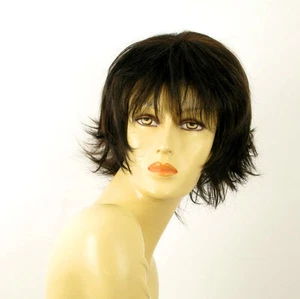 wig for women 100% natural hair black and copper intense ref OLIVIA 1b30 PERUK - Imagen 1 de 8