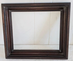 Vtg Antique Rustic Walnut Wood Painting Picture Frame Fits 11 x 9 in - Picture 1 of 8