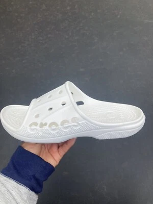 Босоножки-шлепанцы Crocs унисекс мужские 8 женские 10 Baya БЕЛЫЕ свободного покроя 12000-100 - Изображение 1 из 4