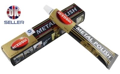 AUTOSOL Metal, Aluminum & Brass Polish Shine Cleaner Remove Rust 75ml