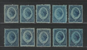 Scott #R152b, Used, 2¢ USIR, Watermarked Paper, No Cancels (No Gum), 10 Stamps - Picture 1 of 2