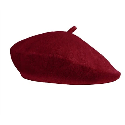 Mujeres Hombres Boina Francesa Lana Cálida Gorro Sombrero Artista Pintor Vestido Juegos con disfraces Disfraz Foto 1 de 4