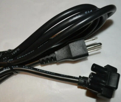 Lot of 10 - 6 Foot FT 3-Prong HammerHead Flat Power Cord for Dell Chargers - Image 1 of 4