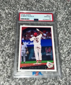 2009 Topps Albert Pujols #217 PSA 10 Gem Mint - Picture 1 of 2