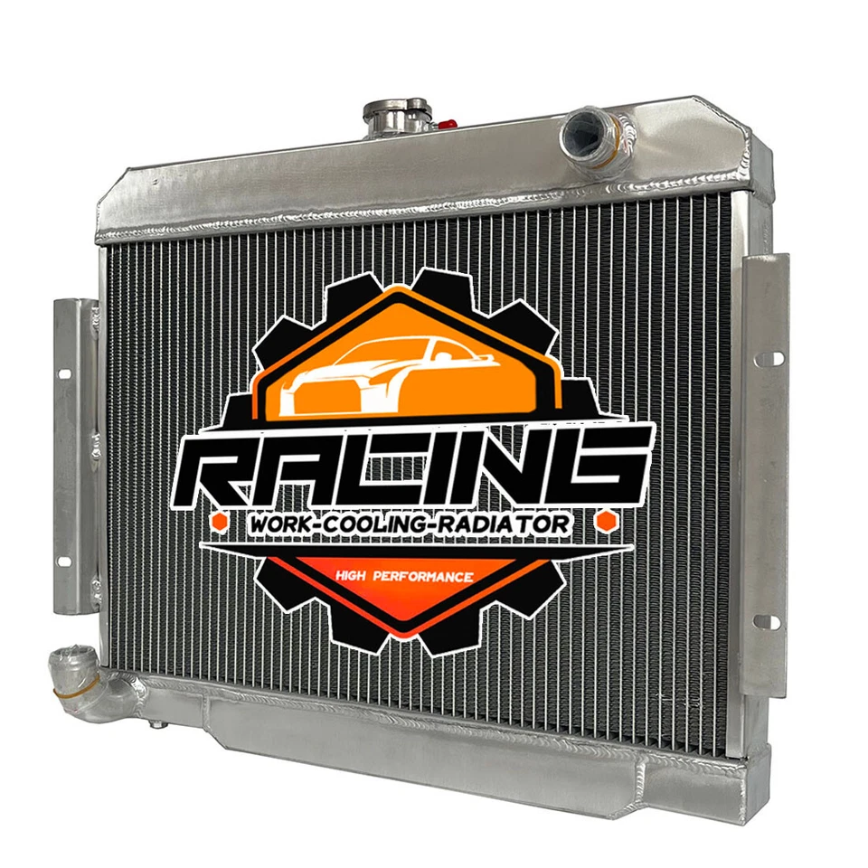 2-ROWS Aluminum Radiator For 1970-1985 Jeep CJ Series 6L & V8 AT & MT 1971 1972 Foto 1 de 4