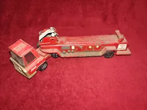 Buddy L Hook N Ladder Pressed Steel Fire Truck OLD FOR PARTS AS IS 16 1/2 Read - Picture 1 of 9