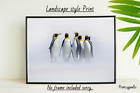 PENGUIN FUN A4 PRINT POSTER PICTURE WALL ART HOME DECOR UNFRAMED NEW GIFT