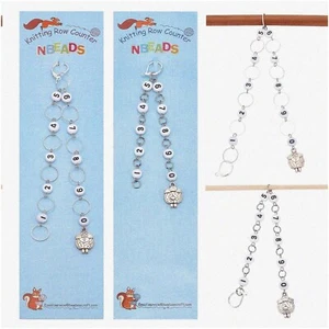 Sheeply Stitched Charm Counter Set - Knitting Row Chains with Numbered Markers. - Picture 1 of 7