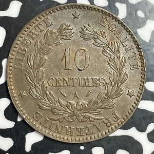1896-A France 10 Centimes Lot#T2464 Nice! - Picture 1 of 2