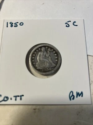 1850 Seated Dime  - Image 1 of 4