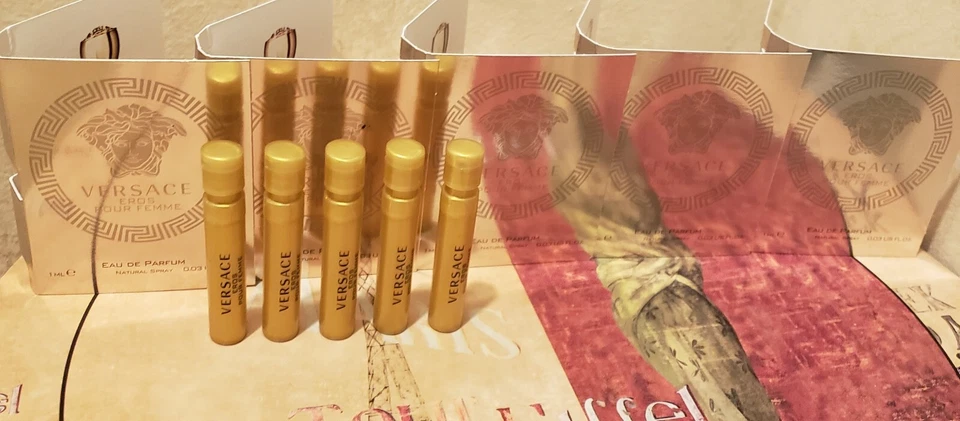 5 aerosoles de perfume Versace Eros Pour Femme Eau de Parfum Foto 1 de 1