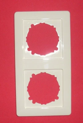 Siemens delta plus 2-fach  Rahmen 5TG2 552 titanweiß 80mmx151mm - Bild 1 von 2