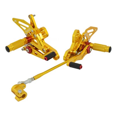 Oro pedane arretrate regolabili rearset per HONDA CB650R CBR650R CB650F CBR650F - Immagine 1 di 4