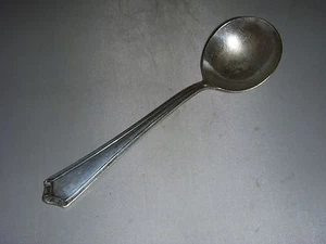AS CO EP Electroplate Silverplate Suppenlöffel Art Deco Stil  - Bild 1 von 3