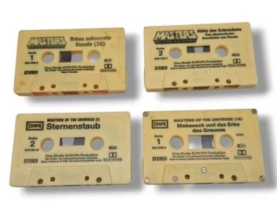 ⚡Masters of the Universe 4 stück Hörspiel Kassette Motu europa getestet⚡ - Bild 1 von 4