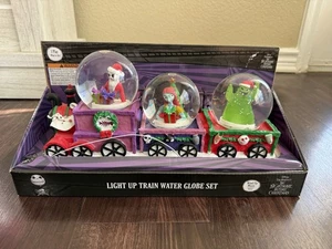 Disney Nightmare Before Christmas Train Waterglobe Light Up & Musical Jack Sally - Picture 1 of 5