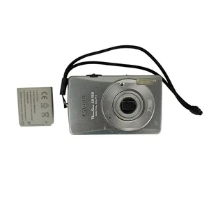Canon PowerShot Digital ELPH SD750 7.1MP Silver Digital Camera Tested & Works - Picture 1 of 7