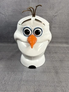 Disney Olaf Snowman Mug Cup with Flip Up Lid Disney on Ice Frozen Souvenir - Picture 1 of 7