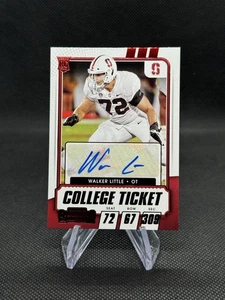 2021 Panini Contenders Draft Picks Walker Little Auto Rookie RC #221 Stanford - Foto 1 di 2