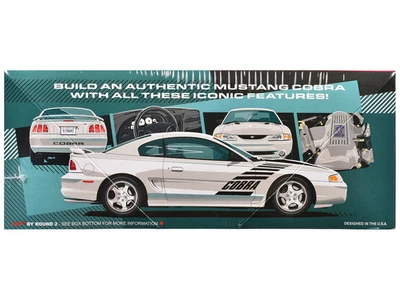 AMT 1997 Ford Mustang Cobra 1 To 25 Scale Model Kit Skill 2 - Image 1 of 4