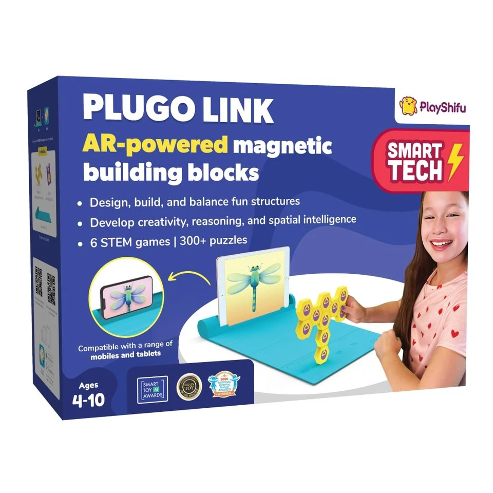 Shifu Plugo Link Building Blocks Kit Ages 4 Augmented Reality Stem Puzzle Game