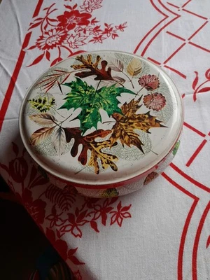 Vintage Edward Sharp & Sons Toffee Tin.  Autumn Leaves. Fall. Maidstone Kent - Image 1 of 4