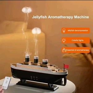 Titanic Ship Air Humidifier Jellyfish Smoke Essential Oil Aroma Diffuser Home - Picture 1 of 10