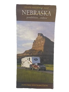 Nebraska State Highway / Road Map 2011 Free Shipping XLNT Near Mint - Picture 1 of 2