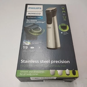 Phillips Norelco Multigroom 7000 Cordless Stainless Steel - Picture 1 of 8