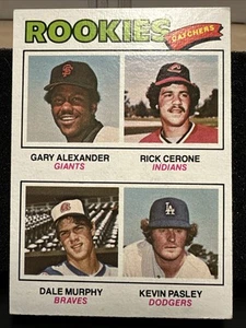 1977 Topps #476 Dale Murphy novato Catchers ¿Ex-como nuevo patio? BONITO CENTRADO - Imagen 1 de 2